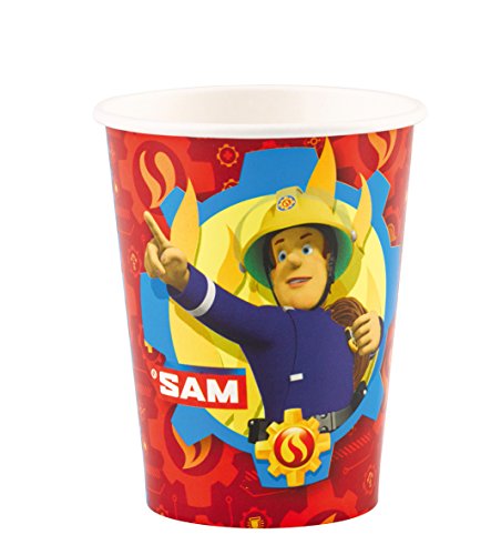 36-teiliges Party-Set Feuerwehrmann Sam – Teller, Becher, Servietten für 8 Kinder – Neues Design 2017 - 3
