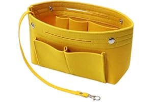 Soyizom Feutre Sac À Main Sac À Main Organisateur Liner Shaper Insert Sac dans Un Sac avec Porte-clés pour Speedy Neverfull, 8 Couleurs