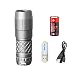 Produktbild Klarus MINI ONE Titan Schlüsselanhänger Taschenlampen CREE XP-G3 LED 130 Lumen EDC Schlüsselanhänger Taschenlampe USB wiederaufladbare tragbare kleine Mini Taschenlampe mit 10180 Lithium-Ionen-Akku und USB-Lampen (Titanium)