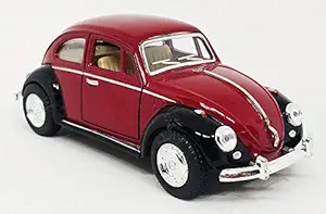Jack Royal Volkswagen Metal Die-Cast Pull Back Toy Car (Color May Vary as per The Availability) (1967 Volkswagen Classical Beetle (Pastel Color))