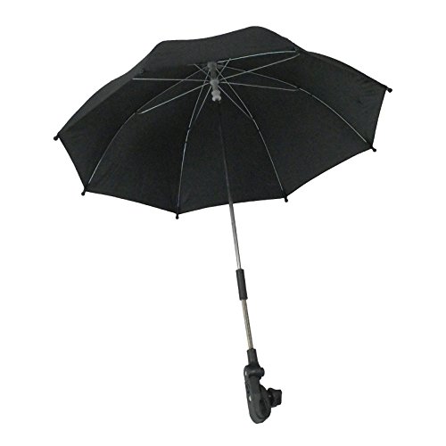 Pram Buggy Pushchair Umbrella In Assorted Colours (Pack of 1, Black)