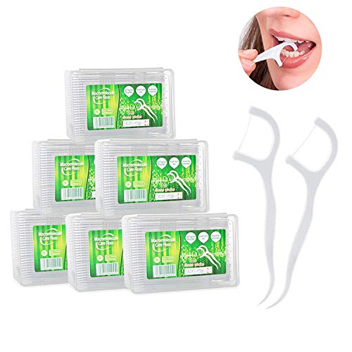 HJ Stay Real 300 pz. Filo interdentale Orale Cura e Salute Igiene Orale con Scatola di Conservazione, Igienico e Portatile, Cura Dentistica per Tutta Famiglia