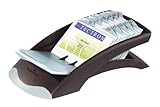 Tarjetero rotativo DURABLE 241301 - Visifix Desk Vegas - Tarjetero con 100 fundas con capacidad para 200 tarjetas de visita y 12 separadores impresos alfabéticamente, color negro