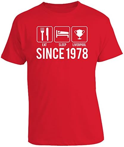 EAT SLEEP LIVERPOOL YEAR 1978-40th Birthday Gift/Present Mens T-Shirt