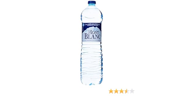 Mont Blanc Eau Minérale Naturelle Bouteille 6 X 15 L