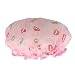 Generic Waterproof Large Bath Shower Cap Bathing Hat Caps for Long Hair - Pink RS.190.00