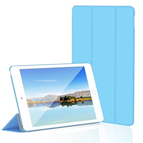 iPad Mini 4 Hülle, JETech Ultra Slim iPad Mini 4 Hülle Schutzhülle Etui Tasche mit Eingebautem Magnet für Einschlaf/Aufwach für Apple New iPad Mini 4 Veröffentlicht am 2015 Smart Case Cover (Blau)