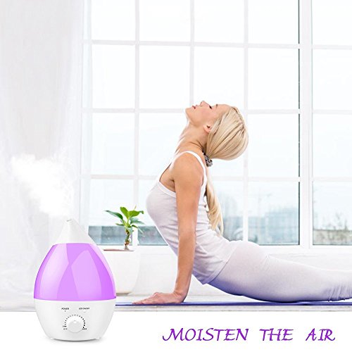 Ogima® 1.3L Kapazität kühlen Nebel Aromatherapie Luftbefeuchter Aroma Diffuser mit 7 Farben -Ändern LED-Leuchten - 5
