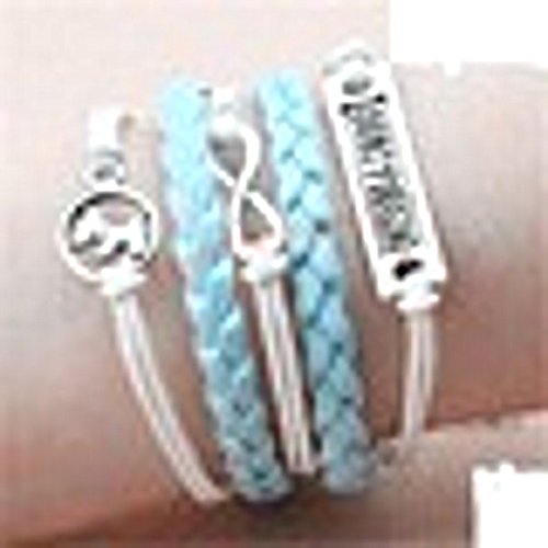 Preisvergleich Produktbild Armband "Best Friend" in türkis mit kleinen Hnd