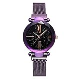 YRWQV Frauen Uhren 2019   Star Sky Dial Uhr   Damen Armband Quarz Armbanduhren, A
