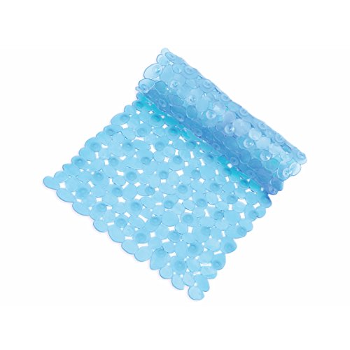 casa pura® Wanneneinlage Bubble | Bubble-Optik | blau-transparent | schadstoffgeprüft | als Badewanneneinlage und Duschmatte erhältlich | 3 Größen | quadratisch (54×54 cm) - 4