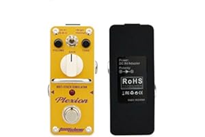 AUPHY Tom'sline Engineering Pédale d'effet de distorsion PLEXION APN-3 Classic British Style Recreation de 70-80's Marshall amp tone avec 2 modes de guitare lumineuse et normale