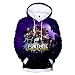 Produktbild AGOLOD Herren Kapuzenpullover Gr. (Brust : 64 cm,Länge : 81 cm) 3XL, Public Purple