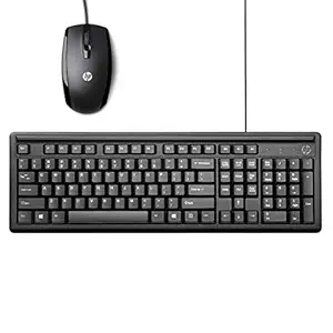 HP USB Wired Combo Keyboard 100 and X1000 Mouse (H2C21AA, 2UN30AA)