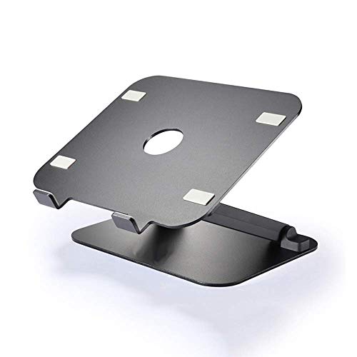 Preisvergleich Produktbild Laptop-Ständer - Aluminium / Silikon, höhenverstellbar, rutschfestes Silikon, kreative universelle Faltbare Hebebühne für tragbare Kühlung - 2 Farben zur Auswahl aus dem Laptop-Ständer