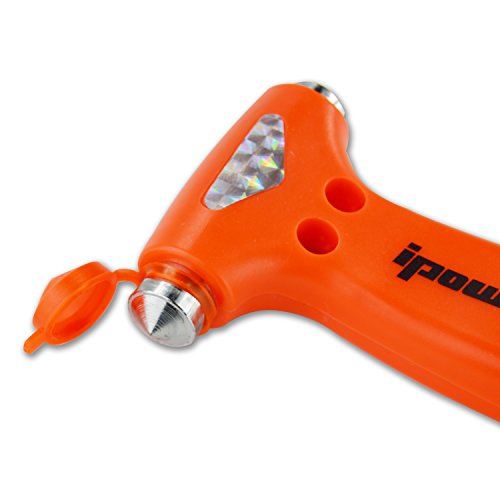 Ipow 2-Stück auto Hammer life Hammer Fenster Hammer Gurtschneider Sicherheit Hammer fürs Auto Kfz (Klein) - 6