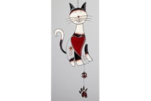 formano Dekoracja okienna zawieszka kot wiszący 38 cm ozdoba okienna dekoracja wisząca kot