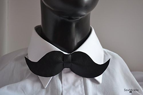 Movember Bow tie - Men's bow tie - Mustache Bow tie - Prostate cancer awareness - 10% donates to charity
