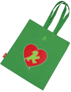 AMPELMANN Stoffbeutel - Lieblingsbeutel Geher im Herz, Steher Berlin gruen