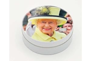 BONBONPRINT Boîte Personnalisée | Boîte de Bonbons saveur Miel | Reine d’Angleterre Elizabeth II | Famille Royale d’Angleterre (Un salut royal)
