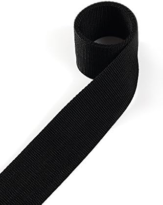 1buy3 Cinta de polipropileno de 30 mm de ancho, 4 metros de largo, color: 25 - Negro | también de 20mm, 25mm, 40mm o 50mm de ancho | en 4 o 12 metros | 30 colores - 1