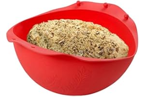 Webake Stampo per pane rotondo in silicone, per pane fatto in casa, polpettone, quiche, pesce e verdure