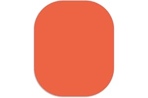 LF LOIAAFEL Mouse Mat, Non-Slip Orange Small Mouse Mat, Mini Mousepads Cute, Rubber Mouse Pads Portable 18cm x 15cm, 2mm Thick for Working Home Desk Organiser