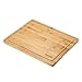 Produktbild Minuma® Bambus Schneidebrett Tranchierbrett | 40 x 30 cm | Holzschneidebrett mit Saftrille und klingenschonend - Natur für die Küche, robust und hochwertig