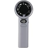Senon M11 Dijital LED G&ouml;stergeli Portatif Fan Mini Vantilat&ouml;r Soğutucu El Fanı (Gri)
