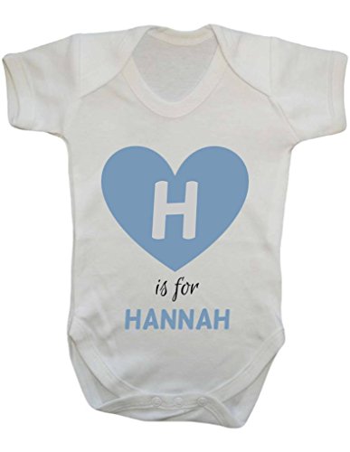 Heart Letter Is For Name Cute Personalised Any Name Any Text Custom Baby Onesie Vest