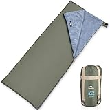 Reißverschluss Design➤Hüttenschlafsack kann leicht auf beiden Seiten geöffnet und geschlossen werden. Reißverschluss ohne Hängenbleiben, bequem zu Bedienen