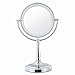 Produktbild Ourdream Vanity Kosmetikspiegel Portable Doppelseitige Desktop Vergrößerungs Wiederaufladbare 360º Rotary 7 Zoll Kosmetik
