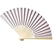 Produktbild TianranRT Chinesisch Stil Hand Halten Fan Bambus Papier Falten Fan Party Hochzeit Dekor (E)