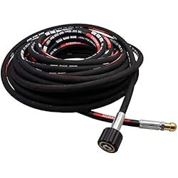 Tuyau déboucheur flexible embout pour nettoyeur haute pression noir débouche pour Karcher K 5.20 (15m, 250bar, 155°C)