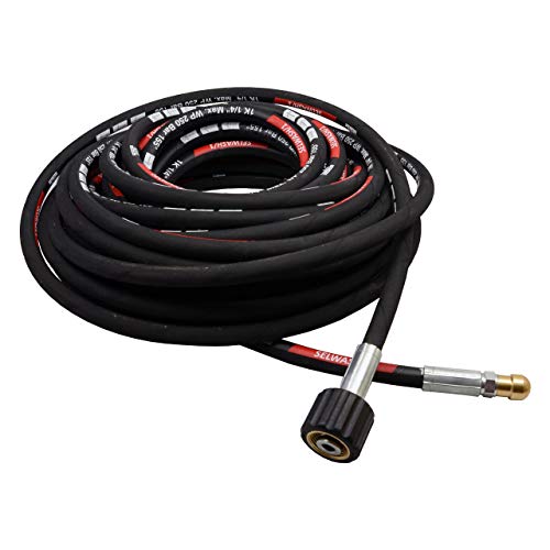 Tuyau déboucheur flexible embout pour nettoyeur haute pression noir débouche pour Karcher K 5.20 (15m, 250bar, 155°C)