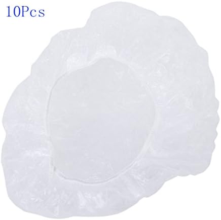 Honearn Disposable Shower Caps Clear Bath Hat for Spa Salon