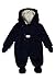 Kanz Unisex Baby Overall m. Kapuze + abnehmbaren Fäustlingen 0003508 Hooded Long Sleeve Snowsuit, Blue (dress Blue Blue 3043), 3-6 Months (Manufacturer size: 68)