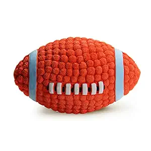 LifeCom Squeaky Dog Toy, Latex Floating Dog Ball Toy for Interactive Chew&Fetch (Small)