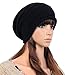 Produktbild Fashion Hip-Hop Warm Soft Stretch Knit Crochet Slouch Beanie Hat Skull Cap (schwarz)
