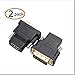 Produktbild 2 Stück nasidier Adapter-Connector-Stecker auf Buchse DVI zu HDMI Konverter Adapter, 2