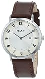 REGENT Damen Analog Quarz Uhr mit Leder Armband 12111188