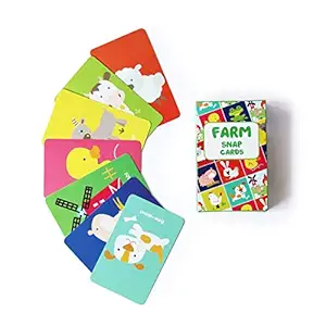 Shumee Snap Card Games for Kids & Toddlers (Farm Animals)
