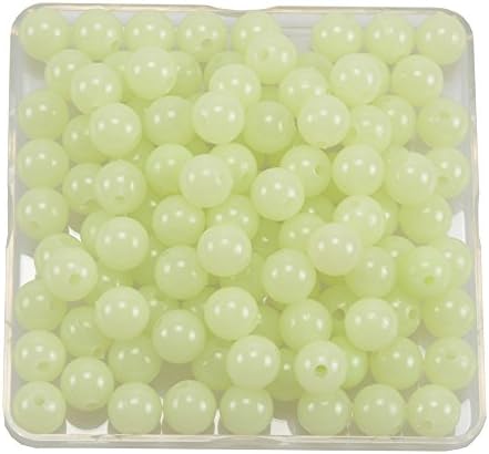 New arrived 100pcs Luminous Beads 8mm 10mm 12mm Luminous Block Pearl Fishing Lure Accessoires Fishing Tackle