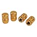 Produktbild TOOGOO(R) Motorrad-Fahrrad-Auto-Reifen-Rad-Reifen-Ventilschaft-Staubkappen Gold-Ton 4 Stueck