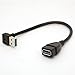 Produktbild USB 3.0 Verlängerungskabel unten Winkel 90 Grad Adapter Typ A Stecker für weibliche Hochgeschwindigkeitsverbindung, Super schnelle 5Gbps Datenübertragung Sync Ladegerät Leitung (DOWN) (UP)