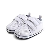  DELEBAO Babyschuhe Krabbelschuhe Lederschuhe Leder Baby Schuhe Lauflernschuhe Lederpuschen Weicher und Rutschfester Sohle für Kleinkind