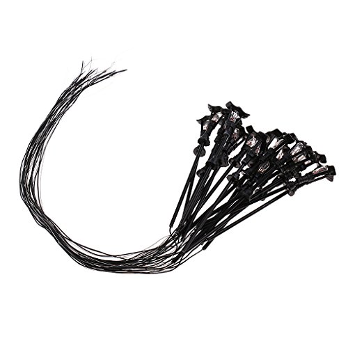 Fenteer 20x Scale Miniature Garden Light Model Led Lamppost Lamps LED Lighted Street