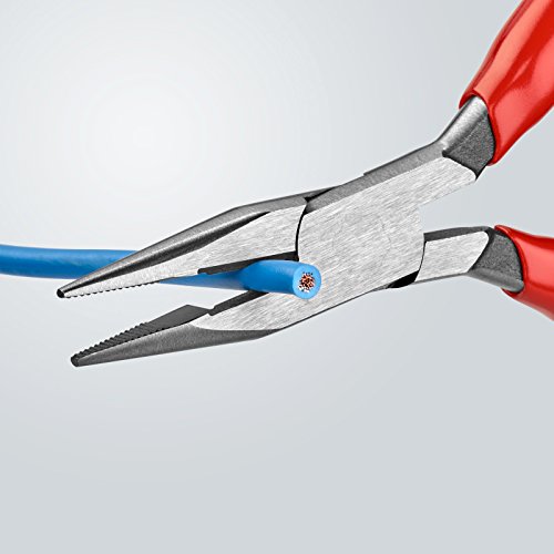 Knipex 25 01 125 Flachrundzange mit Schneide – Radiozange - 5