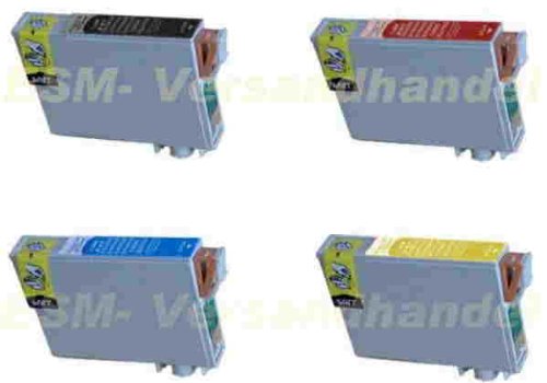 20 Druckerpatronen komp. für Epson T711 T712 T713 T714 8x schwarz 4x blau 4x rot 4x gelb - 2