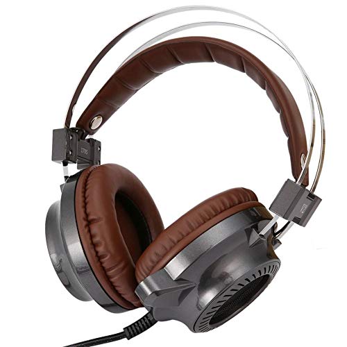 Preisvergleich Produktbild Dubleir Professional Gaming HeadsetGaming Headset mit Mini MikrofonKabelgebundenes Gaming Kopfhörer mit Hochkalter LED Blendung1,8 m Kabellänge - für Präzise, Klare und Reibungslose